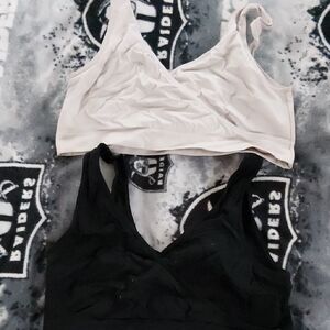 Auden Black and Cream Bras